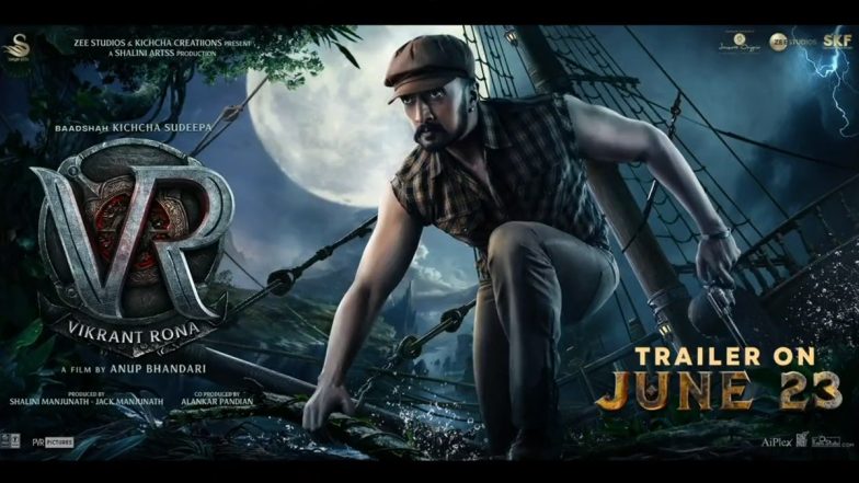 Vikrant Rona: Trailer of Kiccha Sudeep, Jacqueline Fernandez’s Fantasy-Adventure Film To Be Unveiled on June 23! (Watch Video)