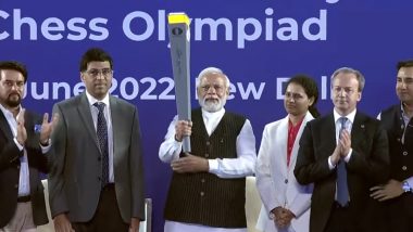 Chess Olympiad: Prime Minister Narendra Modi Launches First-Ever Torch Relay for 44th Edition of Tournament