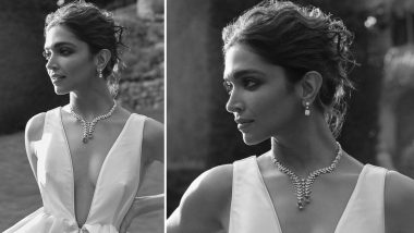 Deepika Padukone Stuns in Elegant White Gown With Statement Neckpiece As She Stars in Cartier’s Beautés De Monde (View Pics)