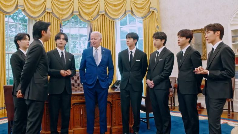 BTS At The White House: US President Joe Biden Plays 'Butter' To Make The K-Pop Band Feel More At Home; Watch Their Priceless Reaction 