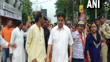 India News | Tripura: CM Manik Saha Holds Door-to-door Campaign Ahead of Assembly Bypolls