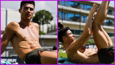 Cristiano Ronaldo Flaunts Well-Toned Body in This Shirtless Pic Ahead of Portugal vs Czech Republic UEFA Nations League Match