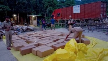 India News | Assam Police Seize over 1000 Kg Ganja from Goods Carrier, Driver Arrested