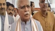 India News | CM Khattar Congratulates Newly-elected Rajya Sabha MPs from Haryana, Calls Their Success 'victory of Democracy'
