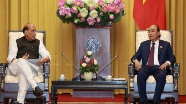 World News | Rajnath Singh Meets Vietnam President in Hanoi