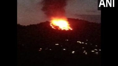 India News | Fire Breaks out in Forest in J-K's Rajouri