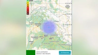 India News | Earthquake of 3.7 Magnitude Strikes J-K Near Pahalgam