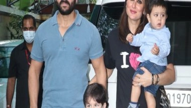 Entertainment News | New Pictures of Kareena, Saif with Their Tiny Tots Taimur, Jeh from UK Vacation out