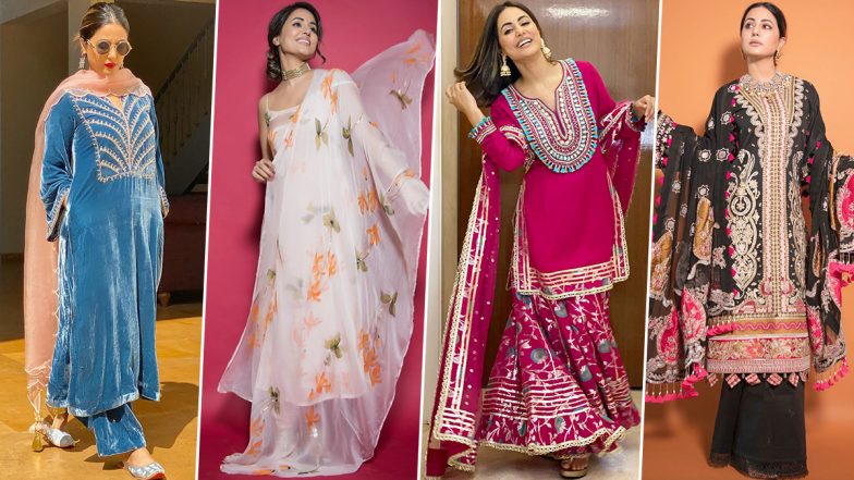 5 Ethnic Outfits to Steal from Hina Khan's Stunning Wardrobe! | 👗 LatestLY
