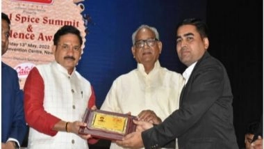 Business News | Entrepreneur Yogesh Joshi Felicitated with Spice Icon of the Year Award