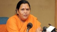 Uma Bharti Slams Madhya Pradesh IAS Official Ashok Shah for Remark on Girls Being Deprived of Breastmilk; Asks CM Shivraj Singh Chouhan for Action