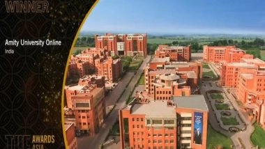Business News | Amity University Online Wins 'Student Recruitment of the Year' Award at THE Awards Asia 2022