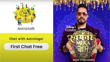 Business News | Astrotalk Comes on Board as the Co-presenting Sponsor for Swayamwar: Mika Di Vohti on Disney+ Hotstar