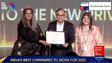 Business News | TO THE NEW Ranked Amongst the Top 100 Indian Companies by Great Place to Work, India