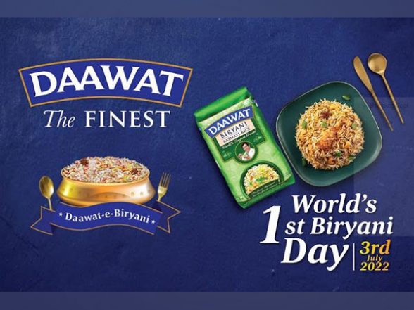 Business News | Daawat Decides to Celebrate a Day for Biryani, of Biryani, by Biryani on 3rd July 2022 - Vimarsana News