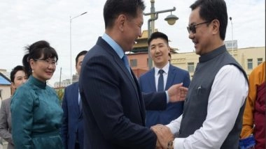 World News | Kiren Rijiju Meets Mongolian President in Ulaanbaatar