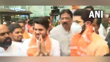 India News | Aditya Thackeray Arrives Lucknow to Visit Ayodhya Today