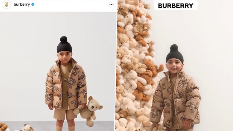 Sahib Singh Becomes Burberry Children’s First Sikh Model Wearing Patka for Autumn-Winter 2022 Collection; 4-Year-Old Sikh Child Wins Desi Hearts (See Pic)