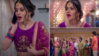 Aye Mere Humsafar: Urfi Javed’s ‘Sanskari Bahu’ Look in a Violet and Pink Lehenga Choli Is a Perfect Treat for Her Fans (Watch Video)