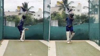 GS Shiva, Differently-Abled Cricketer, Plays Exquisite Shots in the Nets, DCCI Shares Video