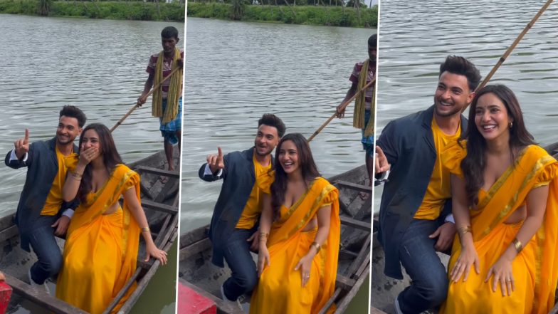 Pehli Pehli Baarish: Neha Sharma And Aayush Sharma Can’t Stop Giggling In This BTS Video From The Sets Of Their Romantic Song