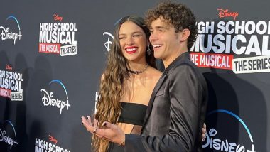 High School Musical Season 3: Olivia Rodrigo and Joshua Bassett Twin in Black Outfits As They Make a Stylish Entry at HSMTMTS Premiere (View Pics)