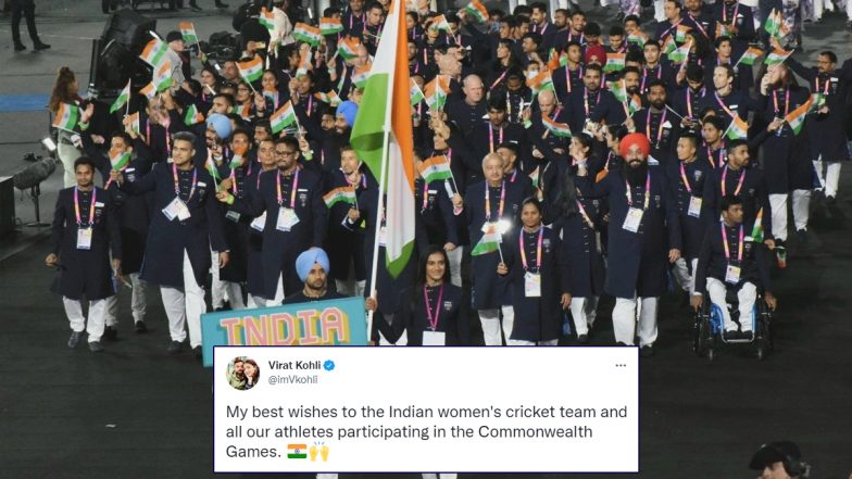 CWG 2022: Virat Kohli Wishes Good Luck to Women’s Cricket Team and Other Indian Athletes Participating at Birmingham Games