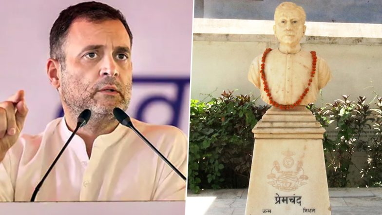 Munshi Premchand Birth Anniversary 2022: Rahul Gandhi Quotes Indian Writer to Take a Dig at BJP Govt