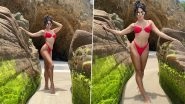 Vanessa Hudgens Shows Off Her Sexy Beach Style In Red Bikini! Check Out The Actress&rsquo; Hot Photos