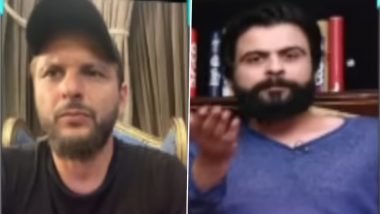 Shahid Afridi, Ahmed Shehzad Engage in Heated Conversation on Pakistan TV Channel (Watch Video)