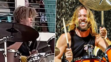 Foo Fighters Late Drummer Taylor Hawkins' Son Oliver Shane Hawkins Honors Him With Special Performance