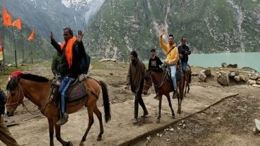 India News | Amarnath Yatra Partially Resumes from Panjtarni Side