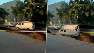 Giant Sinkhole Opens Up in New York City, Swallows Van; Watch Video