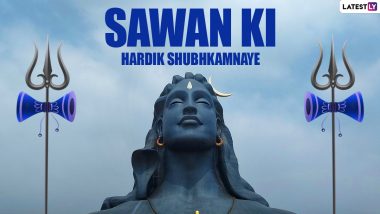 Sawan 2022 Greetings & Wallpapers: Happy Shravan Maas Wishes, WhatsApp Status, Text Messages, SMS and Lord Shiva HD Images to Celebrate The Holiest Hindu Month