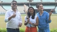 Shabaash Mithu: Taapsee Pannu Visits Eden Gardens With Mithali Raj and Director Srijit Mukherji