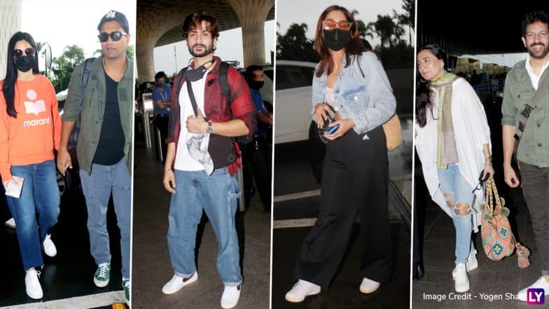 Katrina Kaif And Vicky Kaushal Jet Off To Maldives To Celebrate Actress’ Birthday! Sunny Kaushal, Sharvari Wagh, Kabir Khan, Mini Mathur Join The Couple (View Pics & Videos)