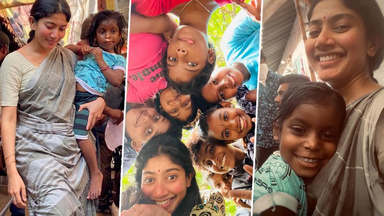 Sai Pallavi Is All Smiles As She Poses With Little Munchkins On The Sets Of Gargi (View BTS Pics)