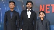 The Gray Man: Dhanush&rsquo;s Sons Yathra And Linga Join Their Dad For The Premiere Of His Hollywood Debut Film (View Pics)