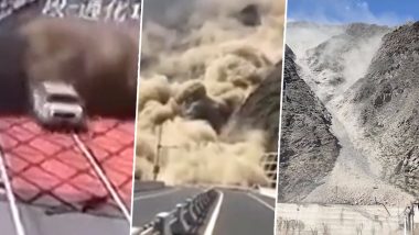 Watch: Car Narrowly Skips Horrific Landslide in China; Video of Dramatic Hollywood-Style Escape Goes Viral!