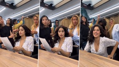 Janhvi Kapoor Asks Fans To Open Their ‘Mor Wale Pankh’ After the Release of New Song ‘Mor Mor’ From Good Luck Jerry (Watch Video)