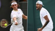 Wimbledon 2022: Nick Kyrgios and Stefano Tsitsipas Fined For Bad-Tempered Clash (Watch Video)