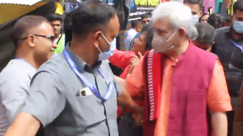 Amarnath Cloudburst: Jammu & Kashmir LG Manoj Sinha Visits Pahalgam Base Camp