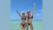 Entertainment News | Sisters Kim, Khloe Kardashian Twin in Black Bikinis, Check out Duo's Pic