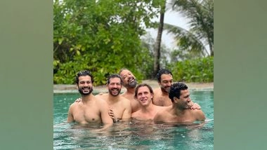 Entertainment News | In Pics: Vicky Kaushal All Smiles as He Has Fun in Pool with His Boys