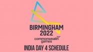 Commonwealth Games 2022 Day 4 India CWG Schedule: Indian Athletes in Action on August 01 in Birmingham With Time in IST