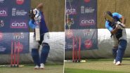 Rohit Sharma Hits the Nets Ahead of 1st T20I Against England, India Captain Plays Some Delightful Strokes (Watch Video)