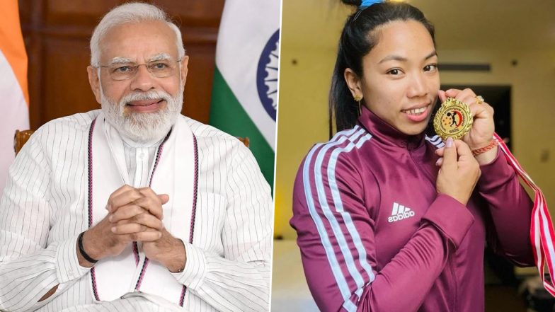 Saikhom Mirabai Chanu’s Success Inspires Several Indians, Says PM Narendra Modi After She Wins India's First Gold Medal At CWG 2022