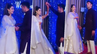 Payal Rohatgi-Sangram Singh Wedding: Couple Looks the Happiest at Their Sangeet Ceremony (Watch Video)