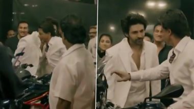 Kartik Aaryan’s Fanboy Moment With Shah Rukh Khan At Umang 2022 Is Just Heartwarming (Watch Video)