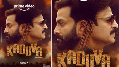 Kaduva OTT Premiere: Prithviraj Sukumaran’s Malayalam Film to Stream on Amazon Prime Video From August 4!